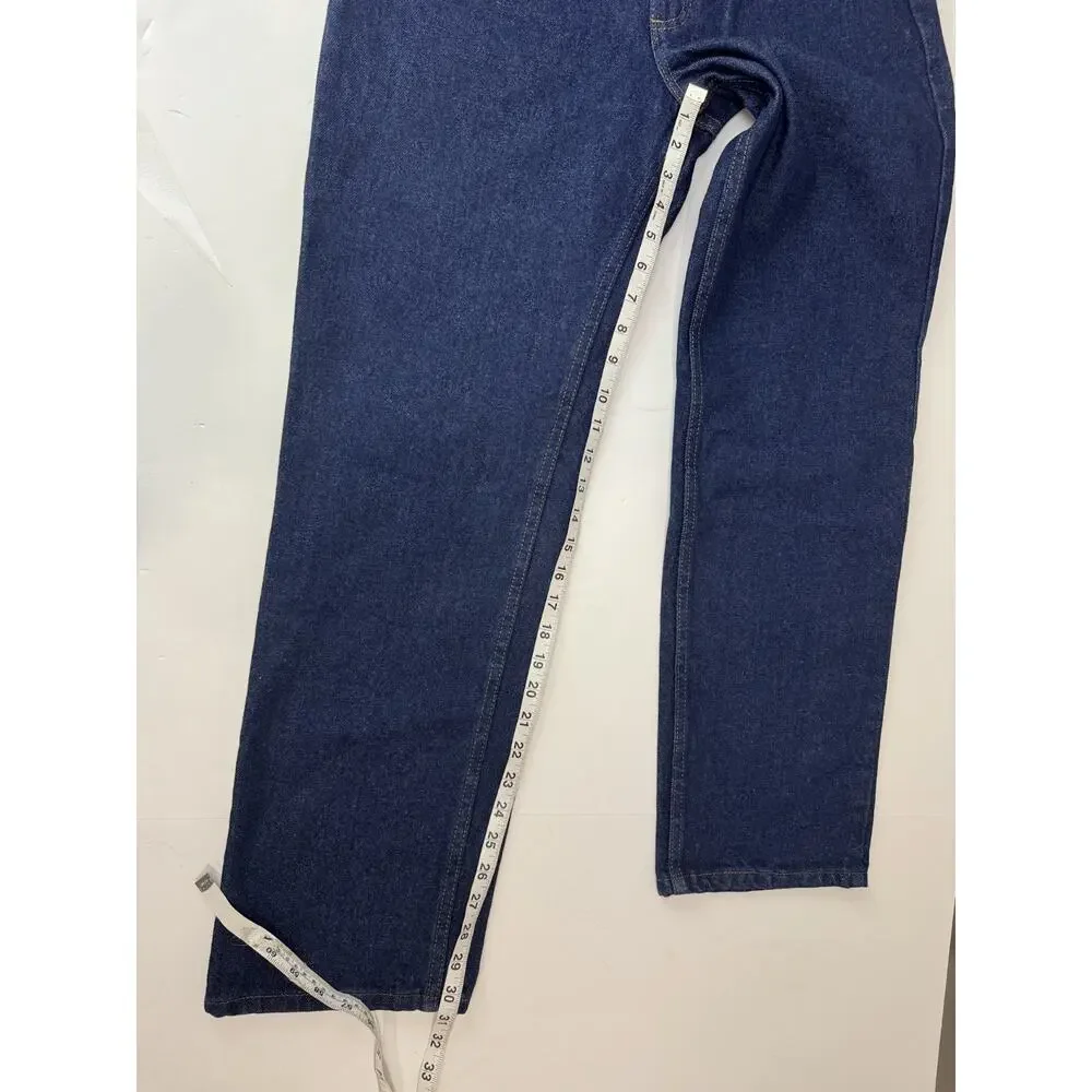 2015 Lee Regular Fit Jeans Straight Leg Men's 33 * 30 Dark Wash Cotton Mexico